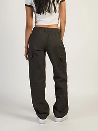 PANTALON CARGO TAILLE BASSE HARLOW - CHARBON DÉGAGEMENT
