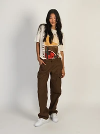 HARLOW LOW RISE CARGO PANT - CHOCOLATE CLEARANCE
