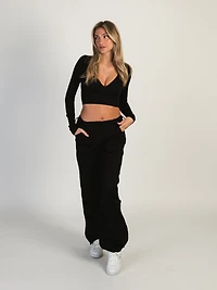 PANTALON PARACHUTE HARLOW PAXTON - NOIR LIQUIDATION