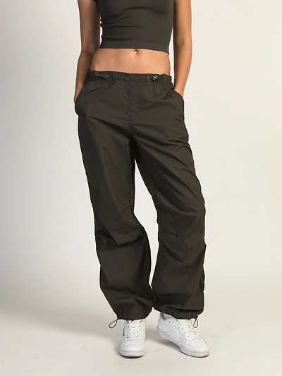 HARLOW BELLA PARACHUTE PANT - CHARCOAL CLEARANCE