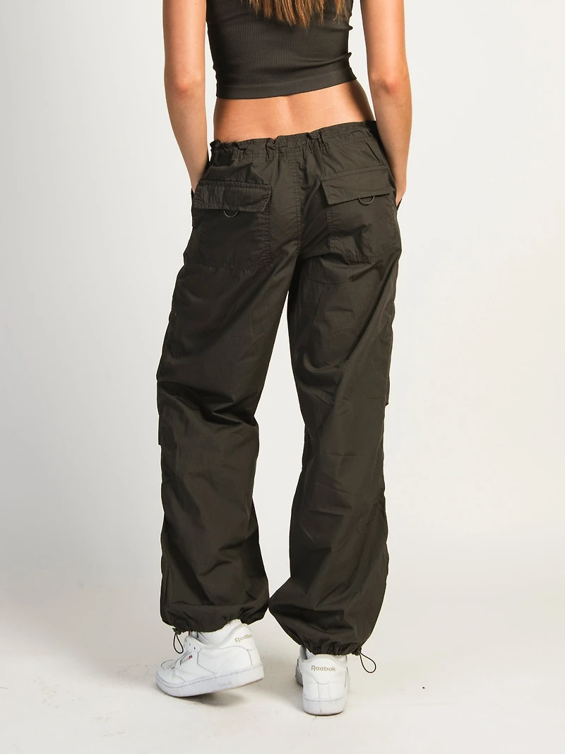 HARLOW BELLA PARACHUTE PANT - CHARCOAL CLEARANCE