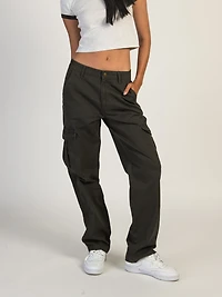 HARLOW DEE STRAIGHT FIT CARGO - CHARCOAL CLEARANCE