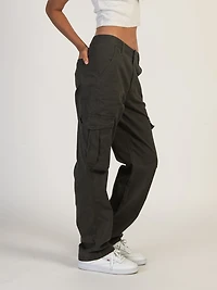HARLOW DEE STRAIGHT FIT CARGO - CHARCOAL CLEARANCE
