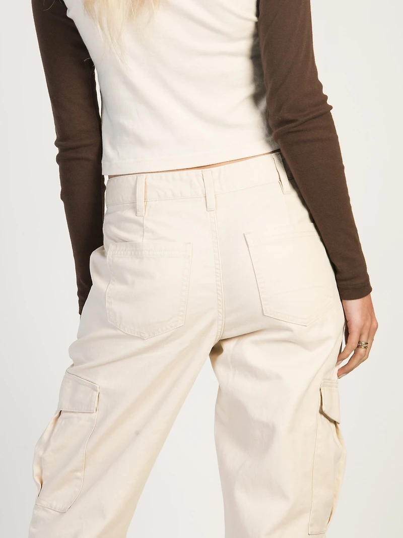 HARLOW DEE STRAIGHT FIT CARGO - BLANC