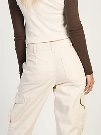 HARLOW DEE STRAIGHT FIT CARGO - BLANC