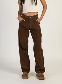 HARLOW CORD CARPENTER PANT - COGNAC CLEARANCE