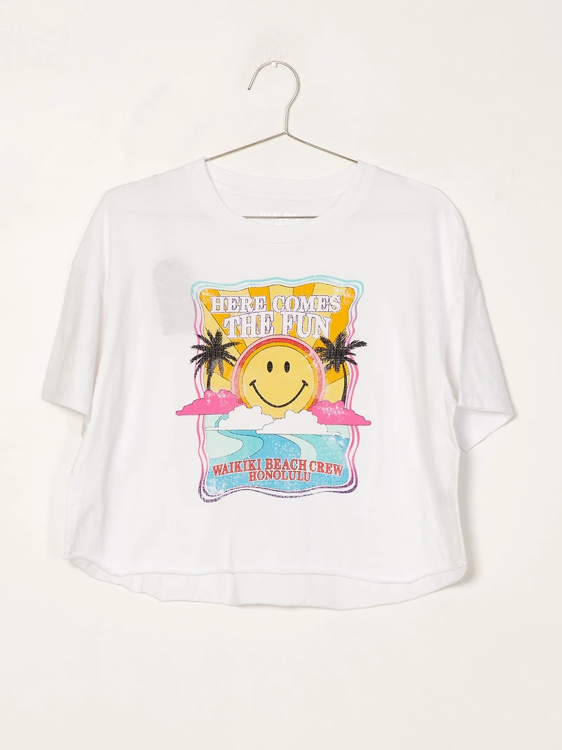 HARLOW PIPER SCREEN TEE - CLEARANCE