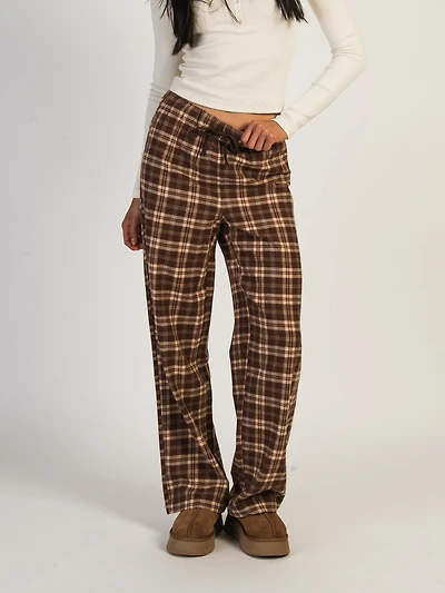 HARLOW NORA WIDE LEG PANT - TAUPE CLEARANCE
