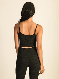 HARLOW MARIE LOUNGE TANK TOP - HEATHER CHARCOAL CLEARANCE