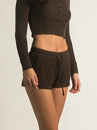 HARLOW MISSY WAFFLE SHORT - CLEARANCE