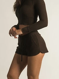 HARLOW MISSY WAFFLE SHORT - CLEARANCE