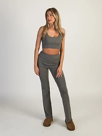 PANTALON CÔTELÉ HARLOW HOLLY - CHARBON DÉGAGEMENT