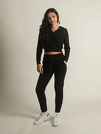 HARLOW OLIVE PLUSH JOGGER - CLEARANCE