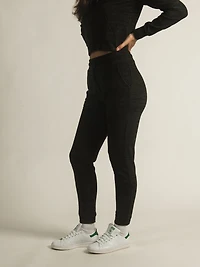 HARLOW OLIVE PLUSH JOGGER - CLEARANCE