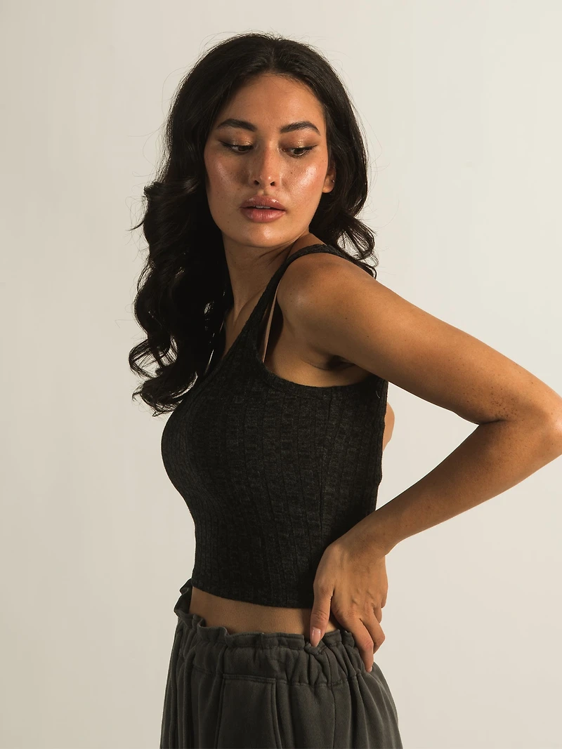 DÉBARDEUR HARLOW À ENCOLURE NERVURÉE - DÉSTOCKAGE