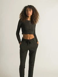 HARLOW WAFFLE LONG SLEEVE HENLEY - CLEARANCE