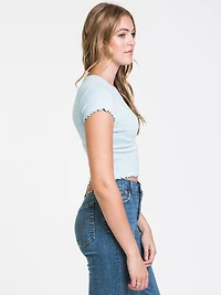 TEE-SHIRT AVA POINTELLE
