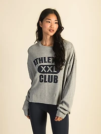 HARLOW WINNIE WAFFLE LONG SLEEVE - HEATHER GREY CLEARANCE
