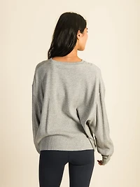 HARLOW WINNIE WAFFLE MANCHES LONGUES - GRIS CHINÉ LIQUIDATION