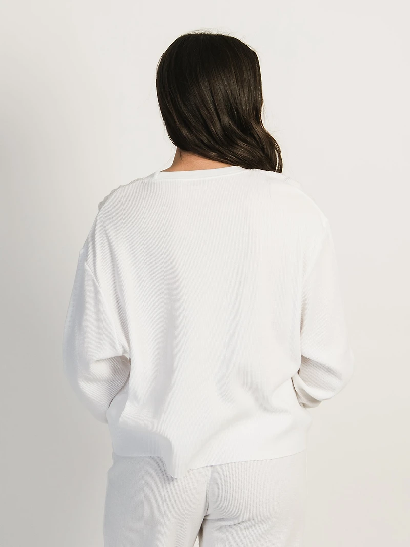 HARLOW WINNIE LONG SLEEVE WAFFLE - NANTUCKET CLEARANCE