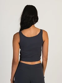 HARLOW TILLY CROPPED TANK - NAVY CLEARANCE