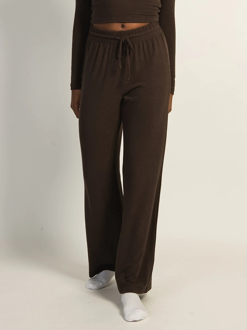 HARLOW MOLLY LOUNGE PANT - CHOCOLATE CLEARANCE