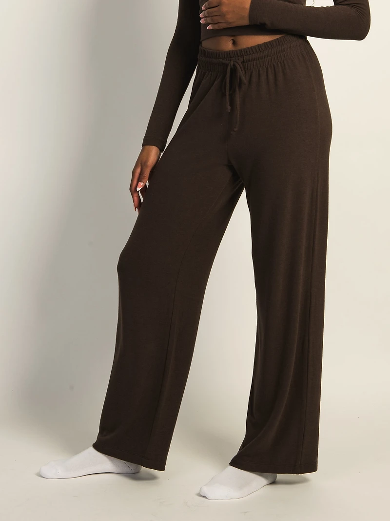HARLOW MOLLY LOUNGE PANT - CHOCOLATE CLEARANCE