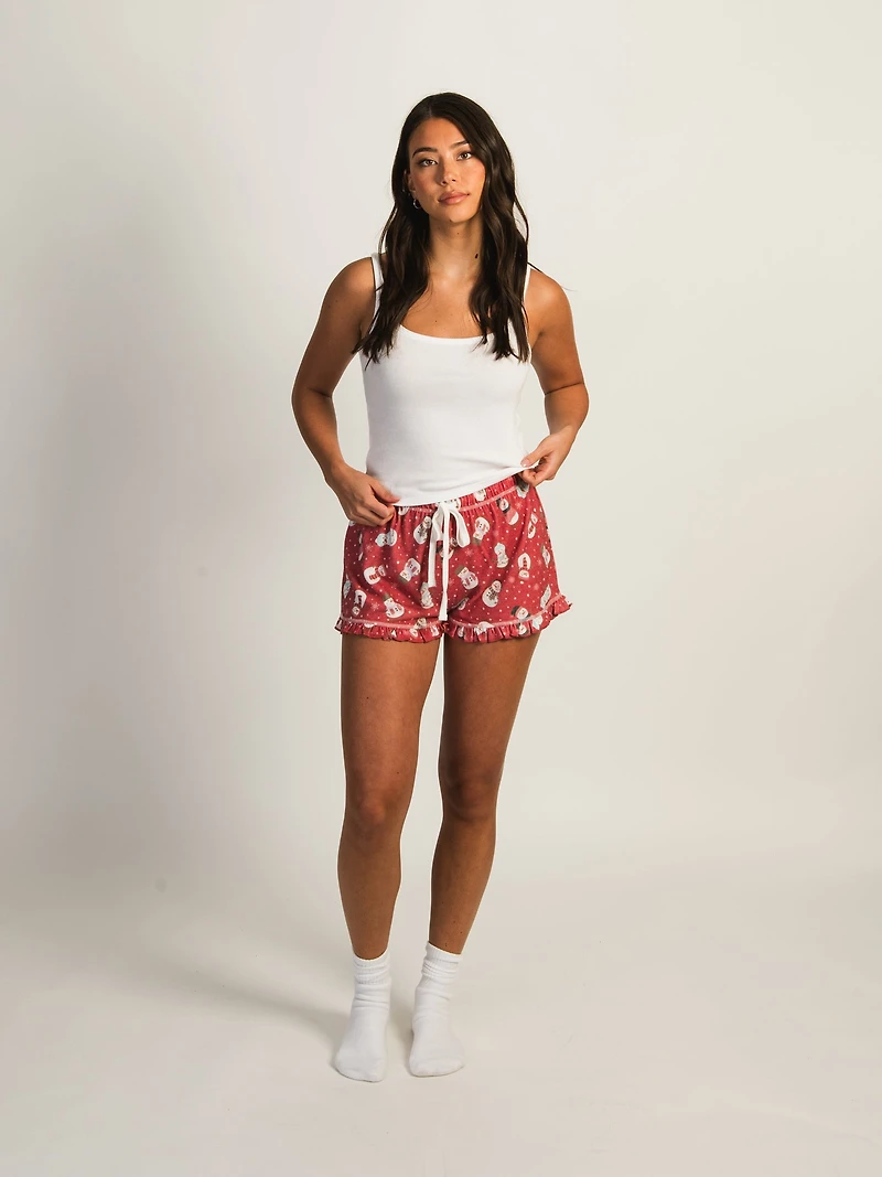 HARLOW AVA LOUNGE SHORT - RED CLEARANCE