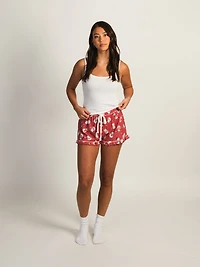HARLOW AVA LOUNGE SHORT - RED CLEARANCE