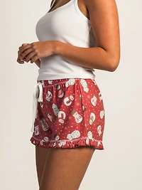 HARLOW AVA LOUNGE SHORT - RED CLEARANCE