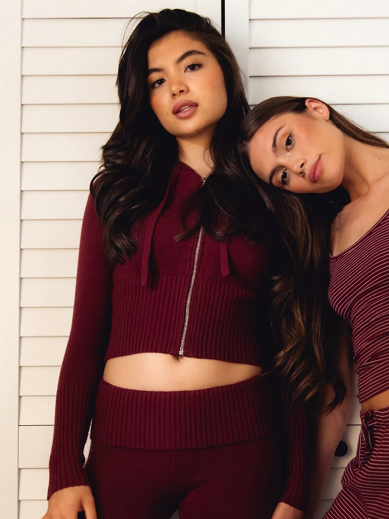 PULL-OVER HARLOW BROOKE - BORDEAUX