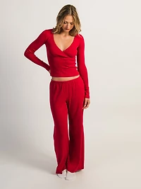HARLOW MALLORY HEART LONG SLEEVE - PORT