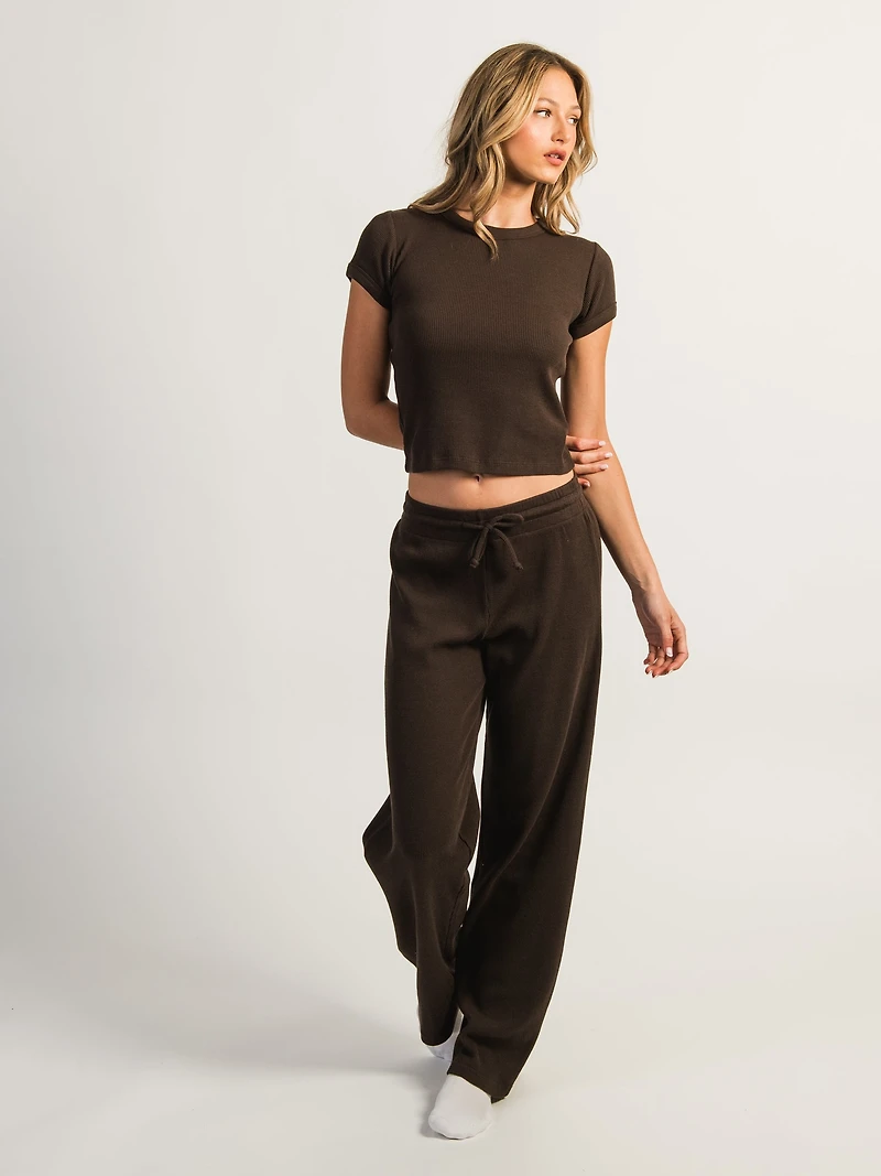 HARLOW WINNIE LOUNGE PANT - CHOCOLATE