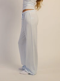 HARLOW SUNNI JERSEY PANTS - BLUE STRIPE
