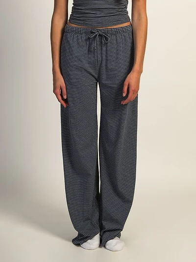 HARLOW SUNNI JERSEY STRIPED PANT - INDIGO