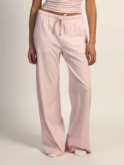 HARLOW SUNNI JERSEY STRIPED PANT - LIGHT PINK