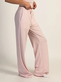 HARLOW SUNNI JERSEY STRIPED PANT - LIGHT PINK