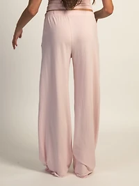 HARLOW SUNNI JERSEY STRIPED PANT - LIGHT PINK