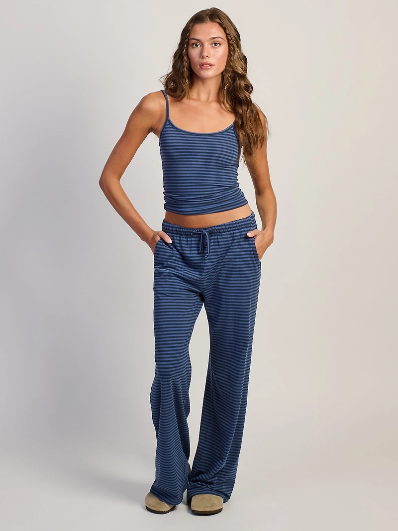 HARLOW SUNNI JERSEY PANT - NAVY