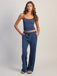 HARLOW SUNNI JERSEY PANT - NAVY