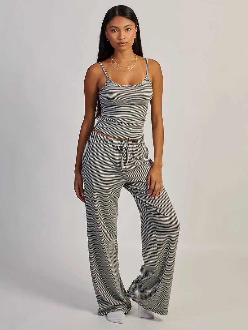 HARLOW SUNNI JERSEY PANT - STRIPE