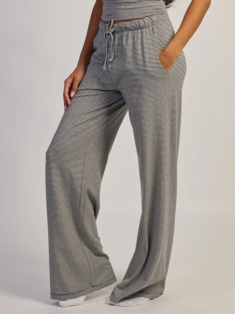 HARLOW SUNNI JERSEY PANT - STRIPE