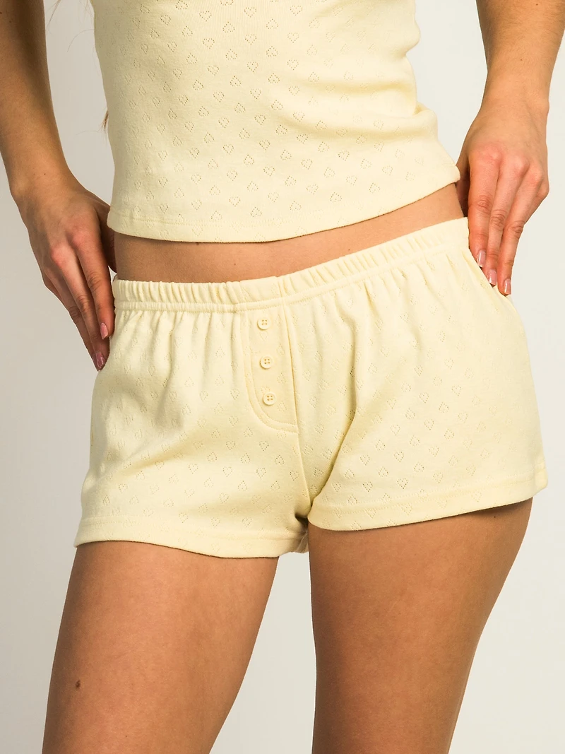 HARLOW MADELINE HEART SHORT - YELLOW