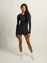 HARLOW ALLIE WAFFLE SHORT - NAVY