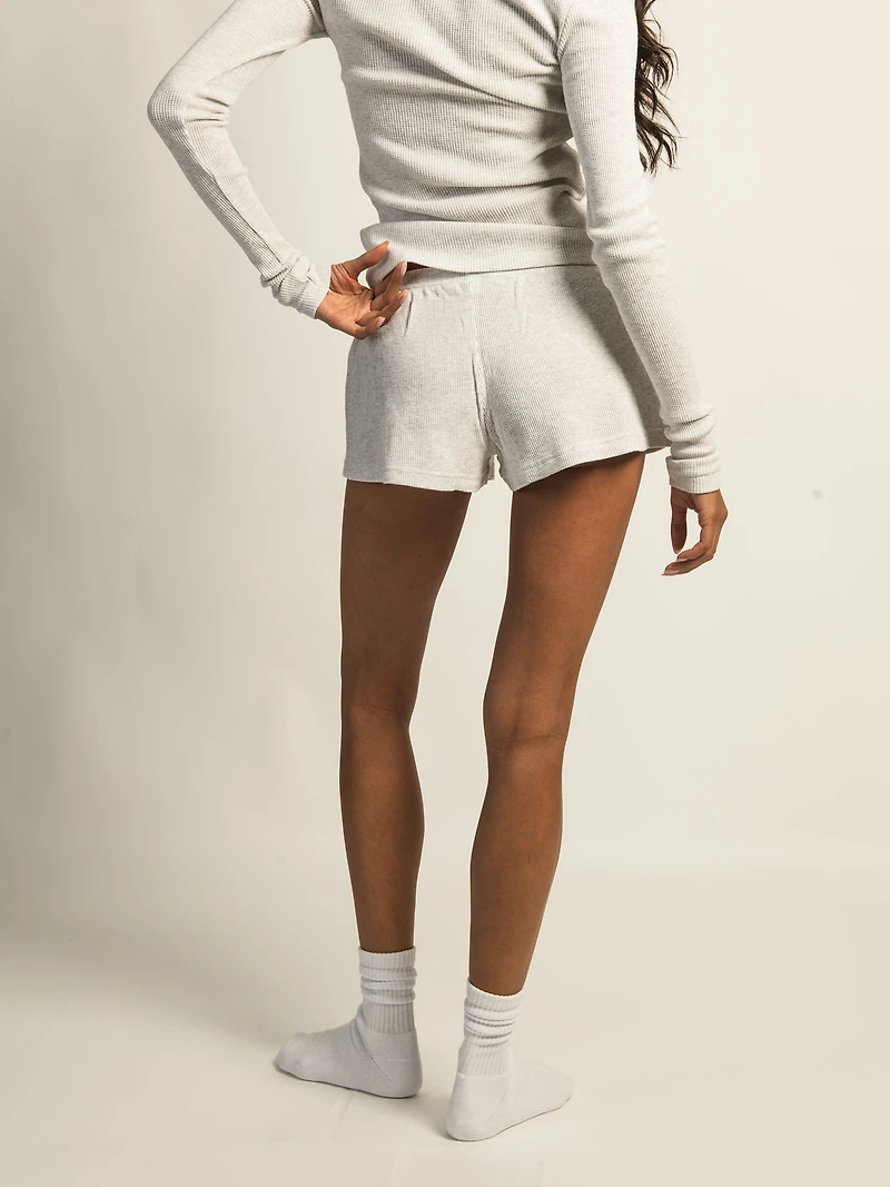 HARLOW ALLIE WAFFLE SHORT - MELANGE