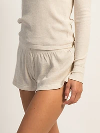 SHORT GAUFRÉ HARLOW ALLIE MELANGE-OATMEAL