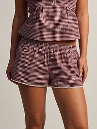 HARLOW POSIE SHORT-BORDEAUX