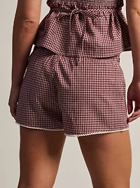 HARLOW POSIE SHORT-BORDEAUX