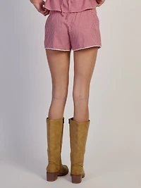 HARLOW POSIE SHORT- RED/WHITE