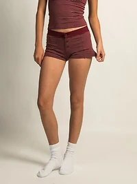 SHORT HARLOW BRIAR STRIPE - BORDEAUX